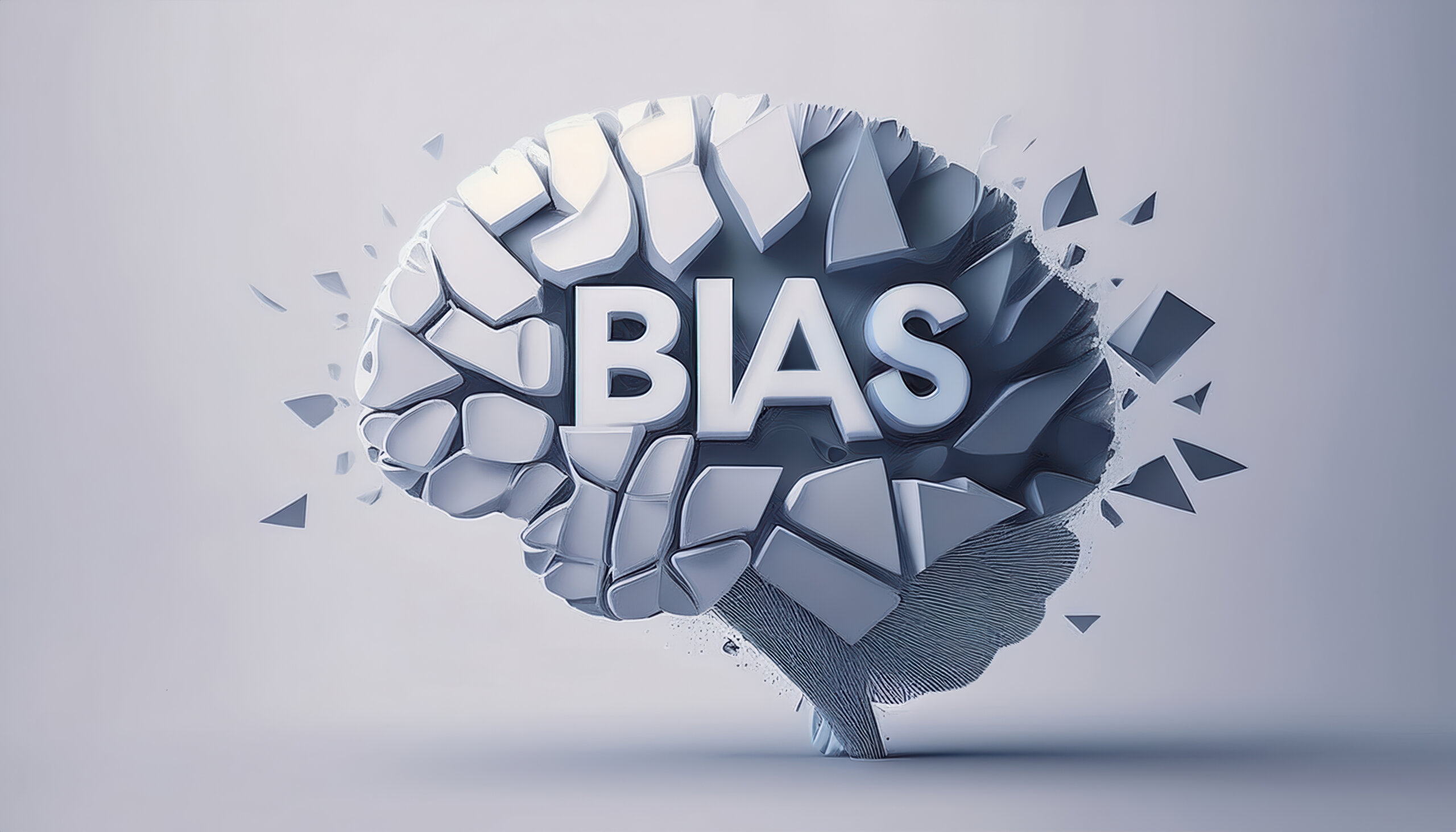 Fragmented mind illustration representing the destructive power of bias in thought and perception
